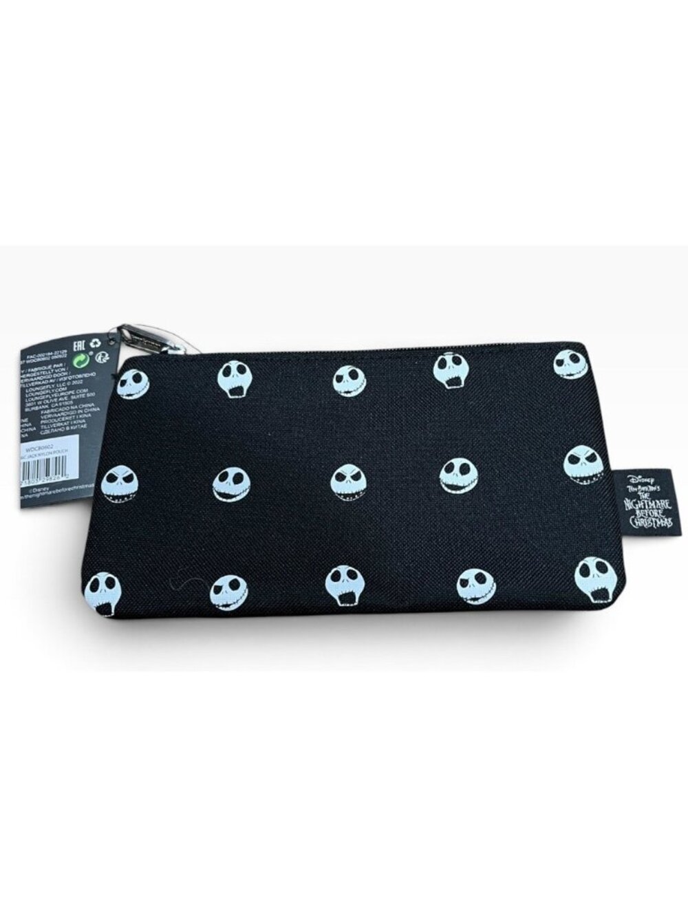 Loungefly Nightmare Before Christmas Jack Skellington Pouch Cosmetic Bag NWT